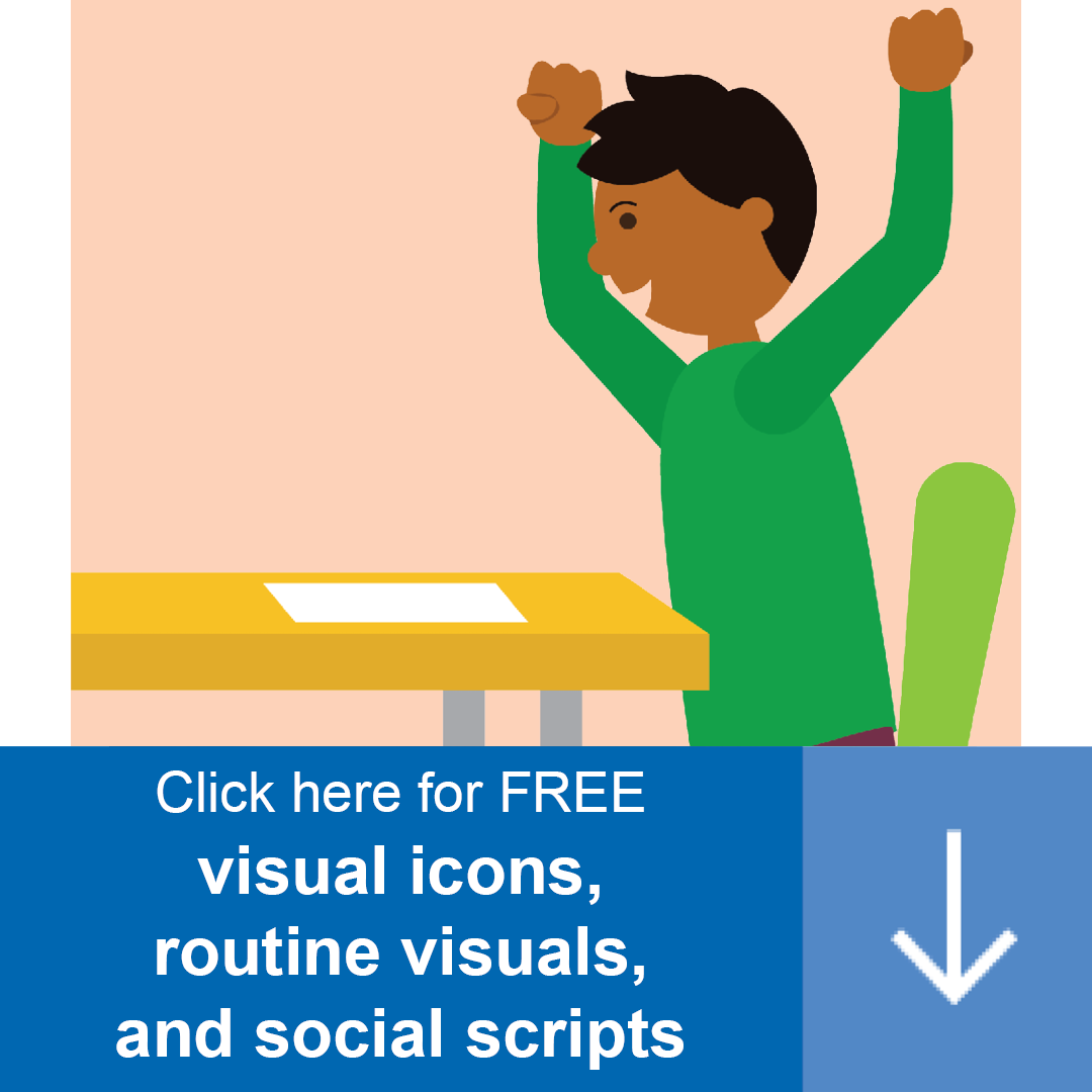 Our Home Supports offer a variety of resources including routine visuals, visual icons, and social scripts. Access them here!